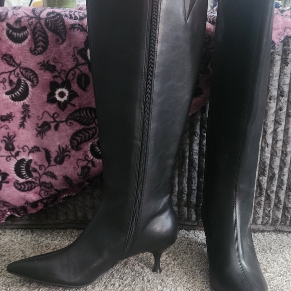 Rachel Zoe Elegant Black Heeled Boots - Picture 1 of 1